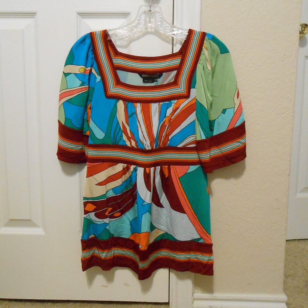 BCBG Maxazria Colorful Top Blouse
